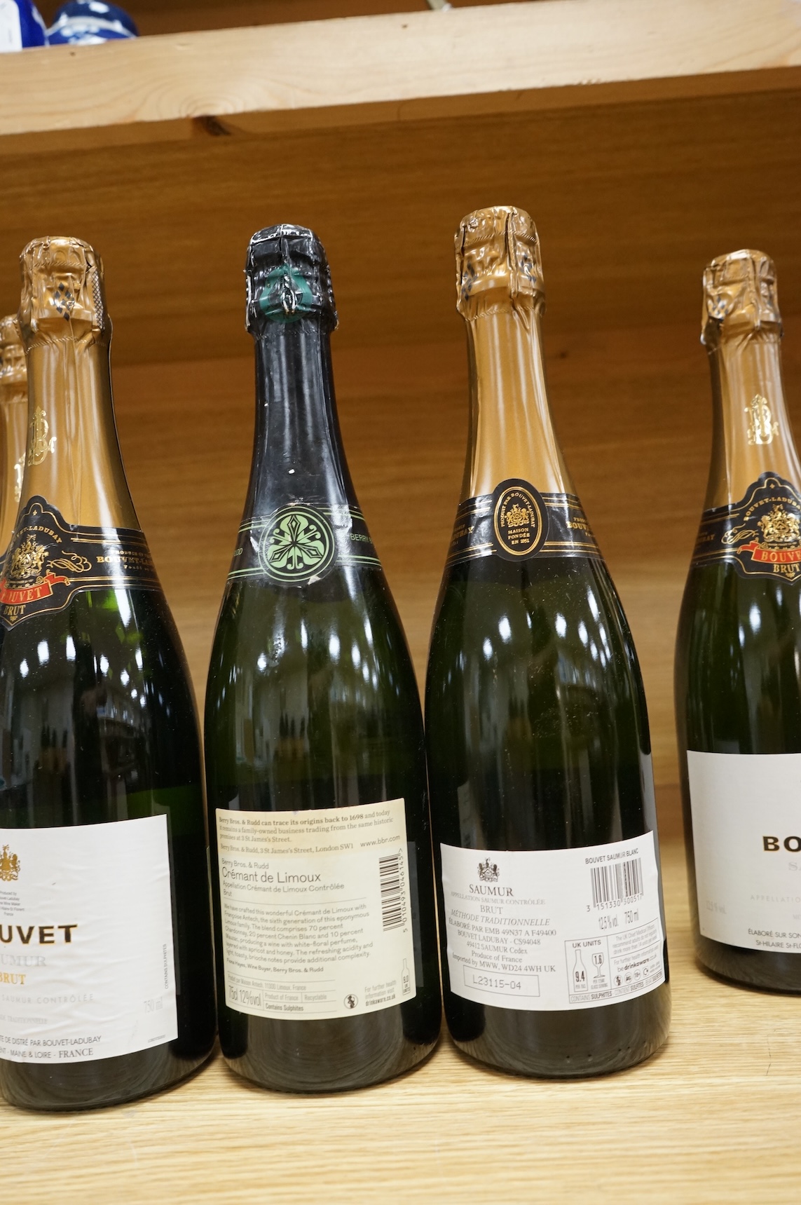 Six bottles of Ladubay Brut and one Berry Brothers and Rudd Cremant de Limoux